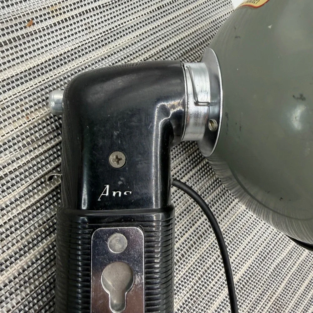 Vintage Ansco Handheld Camera Flash Unit with Reflector and Sync Cord Retro Gear